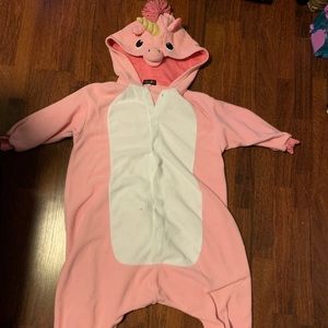 Pink Unicorn Kimguri. Fits size 5/6 up to 10